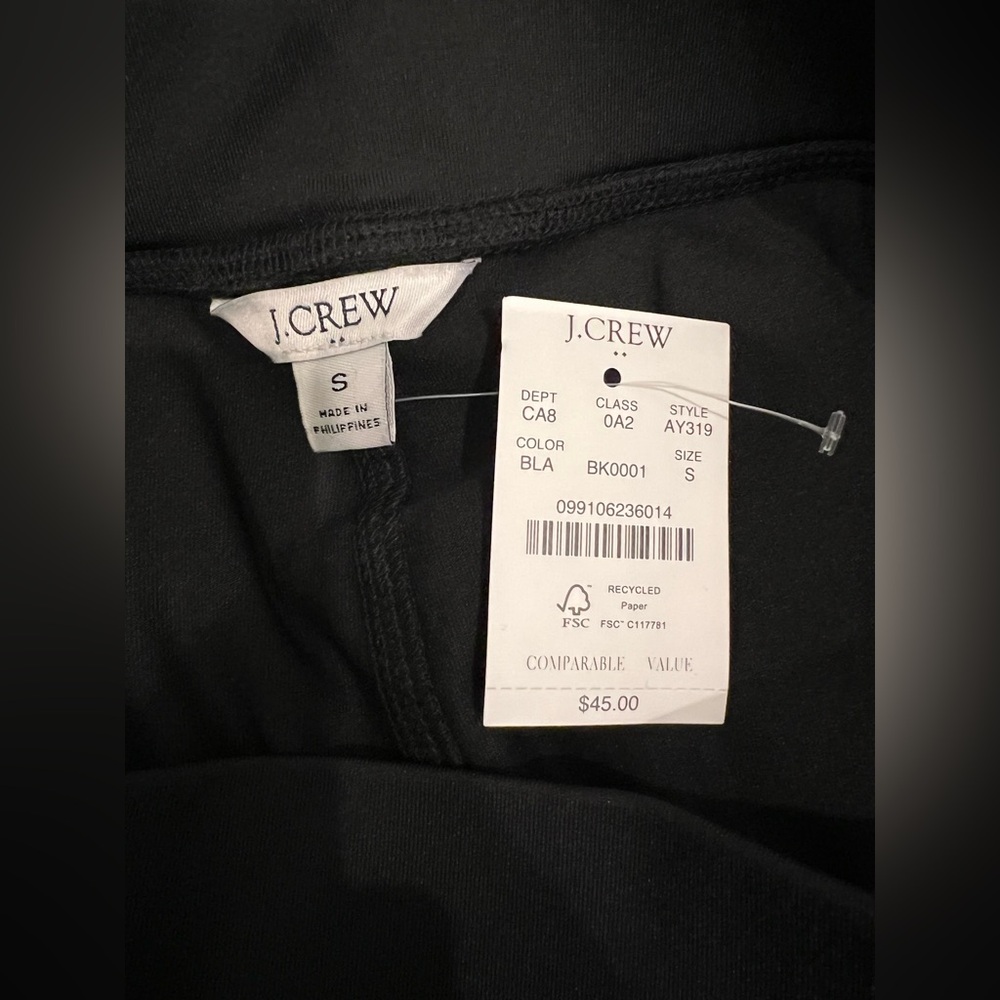 NWT! J. Crew Active Skort, black, size S - Picture 5 of 8